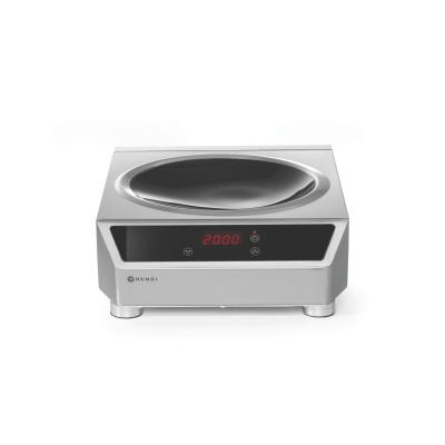 Indukční wok 3500, HENDI, Profi Line, vařič, 230V/3500W, 340x450x(H)130mm | 239766